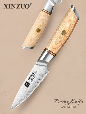 Xinzuo B32 Feng Japanese Style Paring Knife 67 Layers Damascus Steel  Wickedly Sharp – The Bamboo Guy