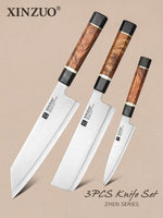 XINZUO Zhen F5 Series Japanese ZDP-189 Composite Steel 3PCS Knife Set