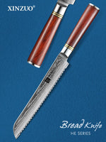 XINZUO HE SERIES 8 inch Serrated Knife