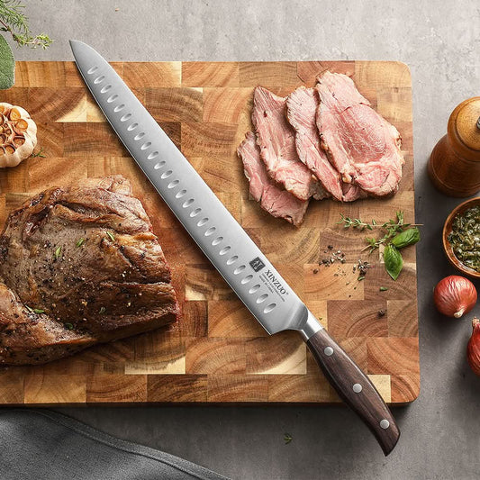 XINZUO Zhi Series German 1.4116 Steel Granton Carving Knife