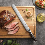 XINZUO Yu Series German 1.4116 Steel Granton Carving Knife