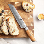 XINZUO Lan Series 73 Layers Damascus Powder Steel 8 inches bread knife