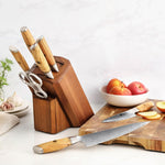 XINZUO Lan Series 73 Layers Damascus Powder Steel 8PCS Knife Set