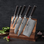 XINZUO HE STRIA HAMMER DAMASCUS SERIES 6PCS Kitchen Knife Set