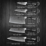 XINZUO FENG SERIS 6Pcs Kitchen Knife Set