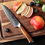 XINZUO YU STRIA HAMMER DAMASCUS 5" Utility Knife