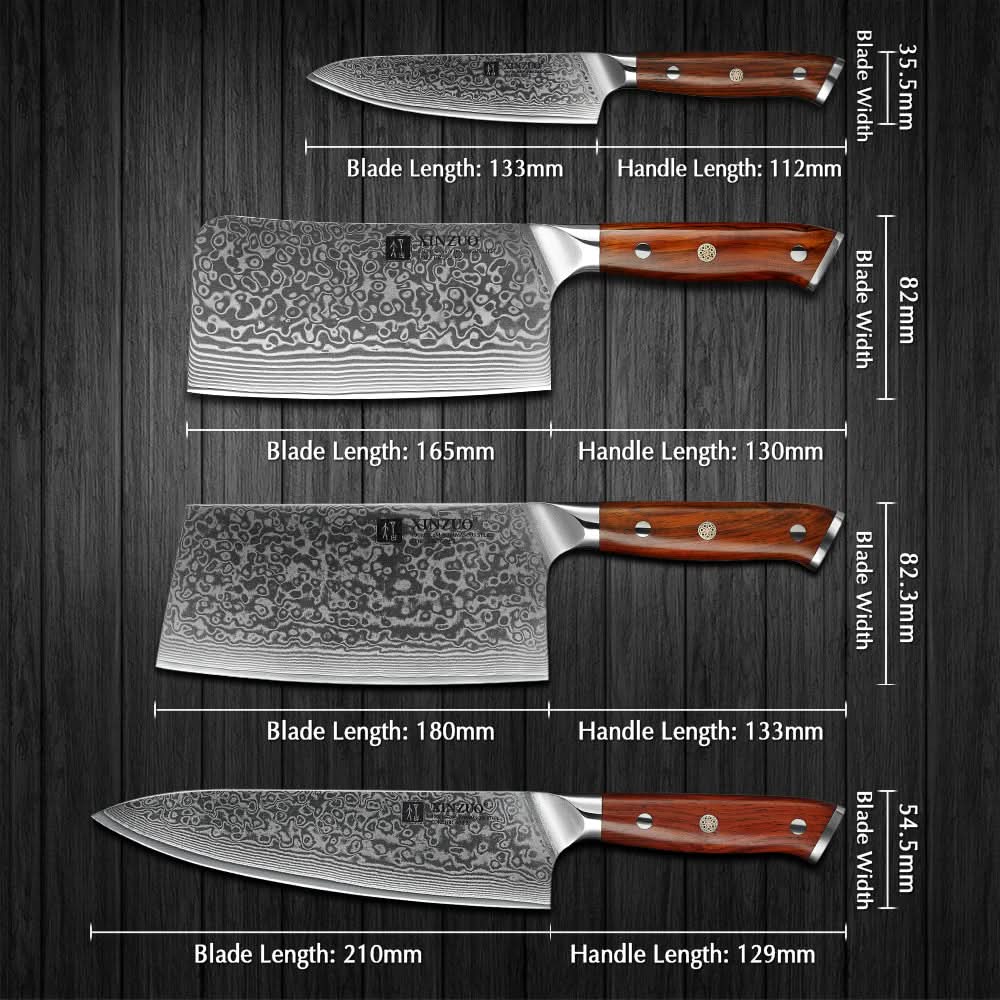 XINZUO YU SERIES 5Pcs Kitchen Knife Set