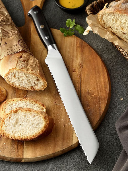 YU SERIES XINZUO 9''inch Serrated Knife