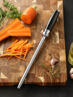 XINZUO New Design Diamond Sharpener Rod High Carbon Steel Carbon Steel With Diamond With Black G10 Handle