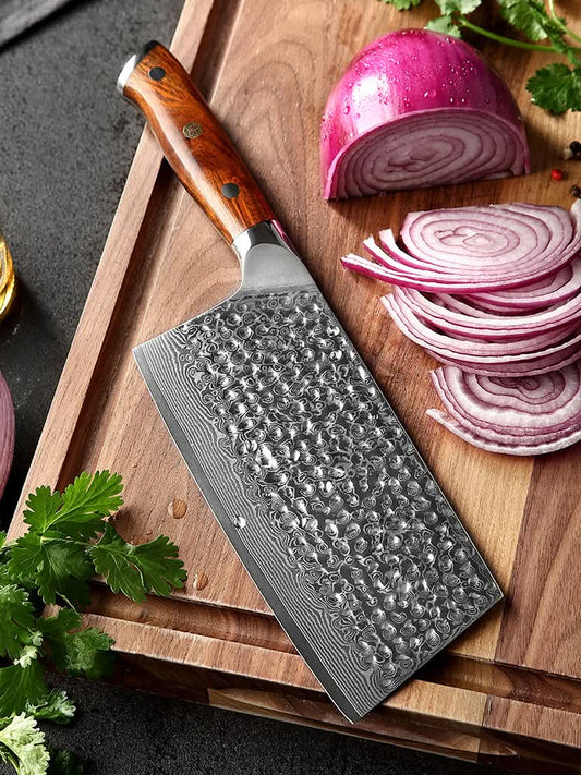 XINZUO YU STRIA HAMMER DAMASCUS 7'' in Cleaver Knife