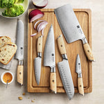 XINZUO Lan Series 3-layer Composite Steel 6PCS Knife Set