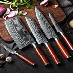 XINZUO HE DAMASCUS SERIES 6PCS Kitchen Knife Set