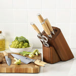 XINZUO Lan Series 3-layer Composite Steel 8PCS Knife Set