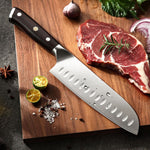 XINZUO YU SERIES Stainless Steel 7'' inch Santoku Knife