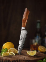 XINZUO FENG STRIA HAMMER DAMASCUS SERIES 5'' inch Utility Knife