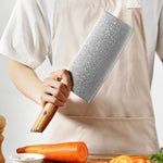 XINZUO Lan Series 73 Layers Damascus Powder Steel 6.8 inch Cleaver knife.