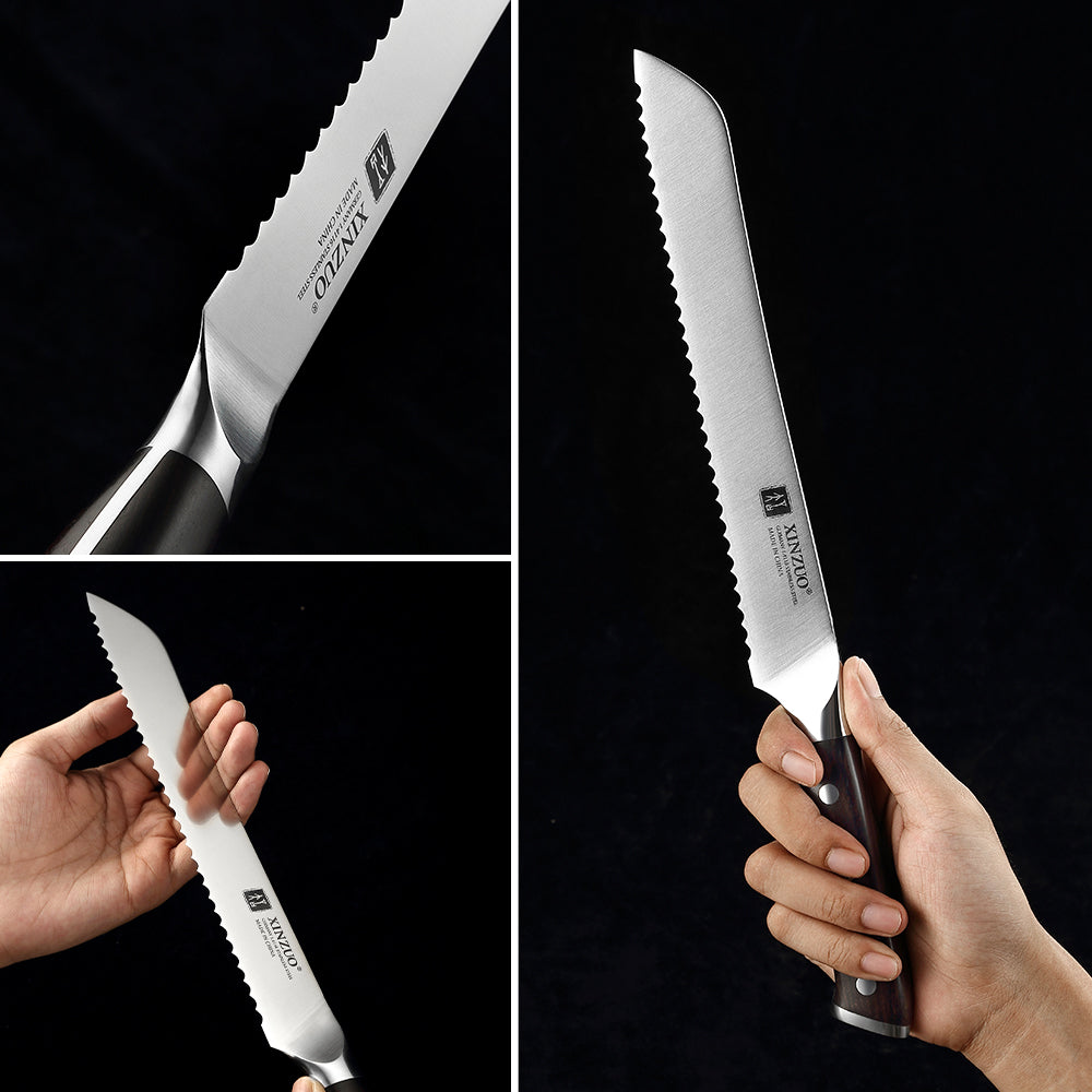 XINZUO YU SERIES XINZUO 9''inch Serrated Knife