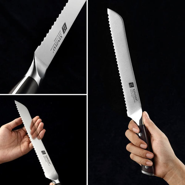 YU SERIES XINZUO 9''inch Serrated Knife