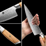 XINZUO Lan Series 73 Layers Damascus Powder Steel 2PCS Knife Set