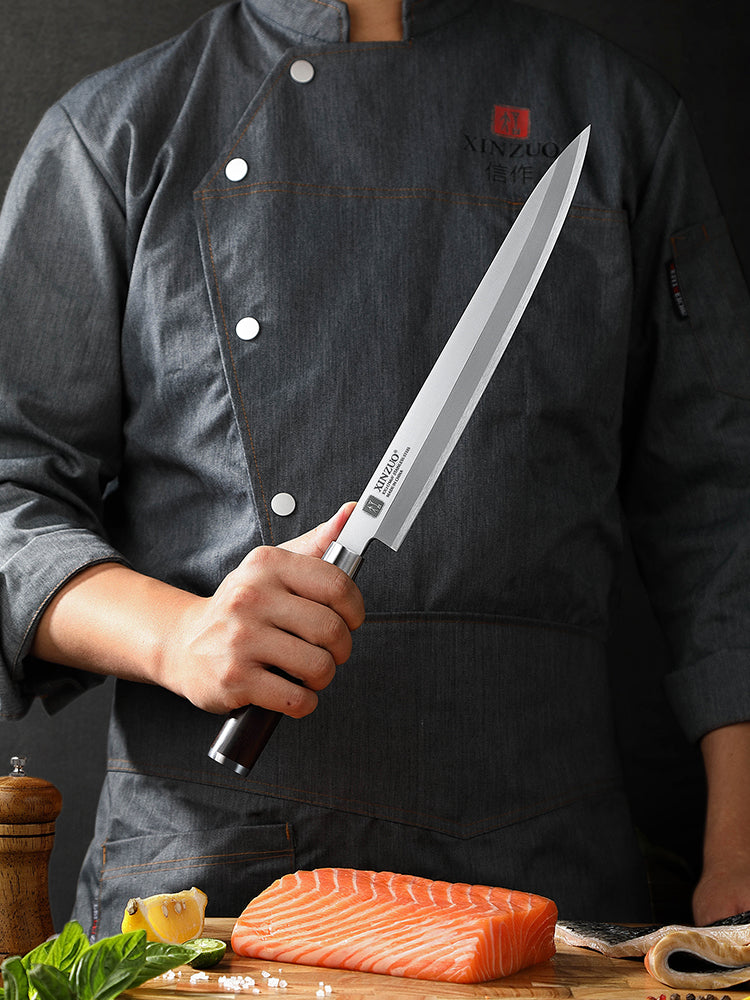 XINZUO He Series Forged Steel 27cm Sashimi Knife – XINZUO CUTLERY