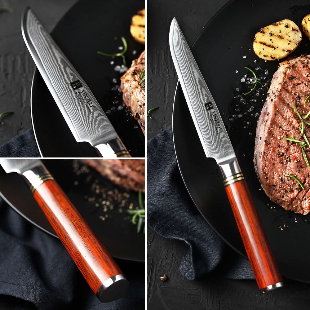 XINZUO HE SERIES 5 inches Pro Steak Knife