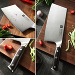 XINZUO YU SERIES Stainless Steel 7‘’ inch Cleaver Kitchen Knife
