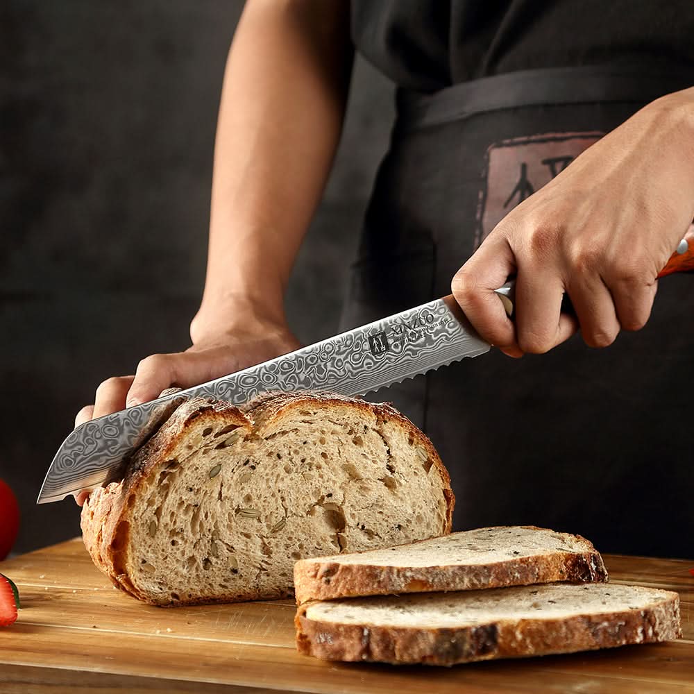 XINZUO YU SERIES 9'' inch Serrated Knife