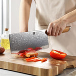 XINZUO Lan Series 73 Layers Damascus Powder Steel 6.8 inch Cleaver knife.