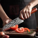 XINZUO HE SERIES 7 inch Santoku Knife