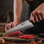 XINZUO FENG STRIA HAMMER DAMASCUS SERIES 8.5 inch Chef Knife