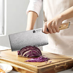XINZUO Lan Series 3-layer Composite Steel 7.5 inches Cleaver Knife