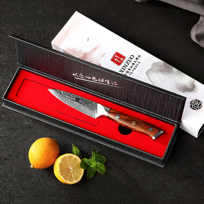 XINZUO YU STRIA HAMMER DAMASCUS SERIES XINZUO 3.5"inch Paring Knife