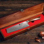 XINZUO FENG STRIA HAMMER DAMASCUS SERIES 7.3'' inch Nakiri Knife