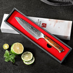 XINZUO YU STRIA HAMMER DAMASCUS 5" Utility Knife