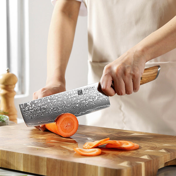 XINZUO Lan Series 6PCS Damascus Steel Knife Set