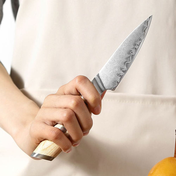 XINZUO Lan Series 3-layer Composite Steel 6PCS Knife Set