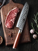 XINZUO HE SERIES 7 inch Santoku Knife