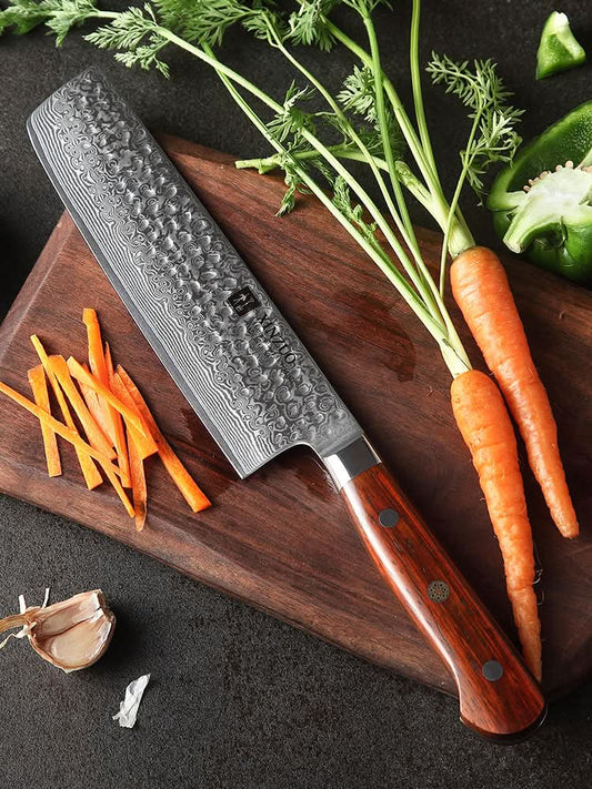 XINZUO YUN DAMASCUS SERIES XINZUO 7'' inch Nakiri Knife
