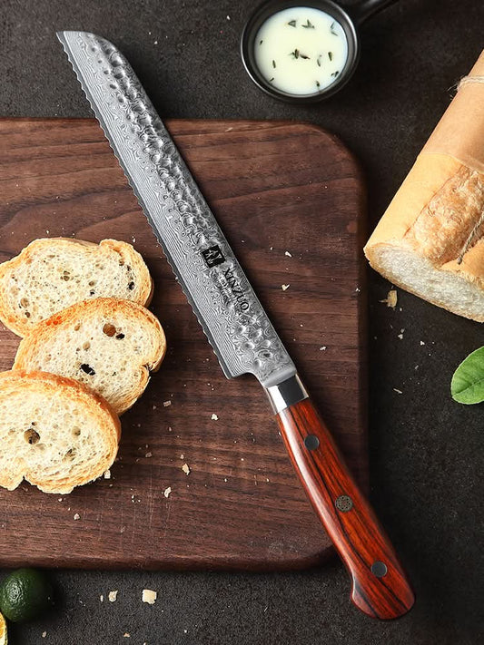 XINZUO YUN DAMASCUS SERIES 8' inch Bread Knife