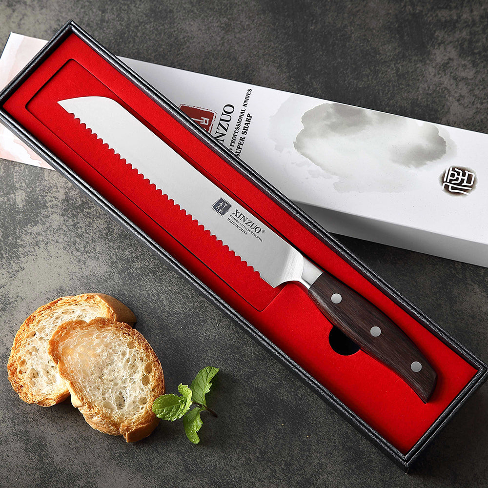 XINZUO ZHI SERIES XINZUO 8'' inch Serrated Bread Knife