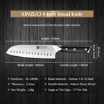 XINZUO YU SERIES Stainless Steel 7'' inch Santoku Knife