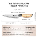 XINZUO Lan Series 3-layer Composite Steel 5 inches Utility Knife
