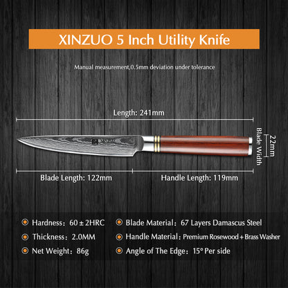 XINZUO  SERIES  5" inch Utility Knife