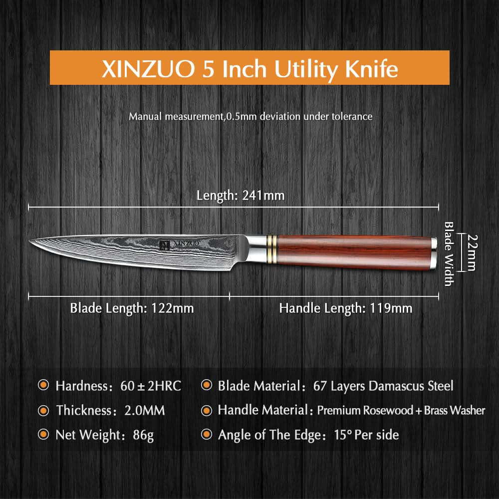 XINZUO SERIES 5 inch Utility Knife
