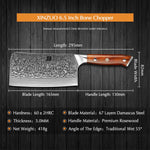 XINZUO YU SERIES 6.5"inch Bone Chopper Knife