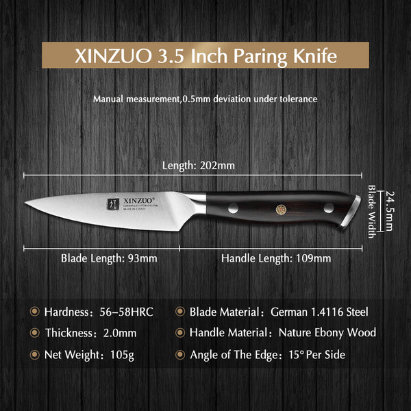 YU SERIES XINZUO 3.5" inch Paring Knife