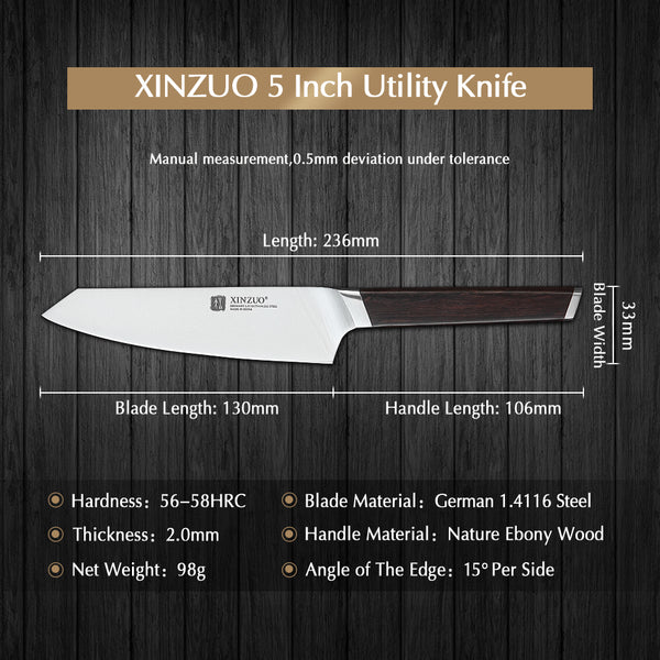 RUI SERIES XINZUO 5'' inch Utility Knife