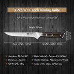 XINZUO YU SERIES Stainless Steel 6" inch Boning Knife