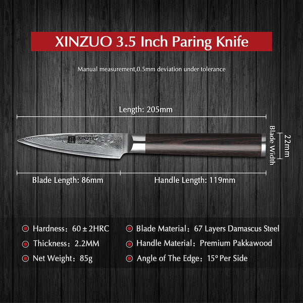 XINZUO HE SERIES 3.5 inch Paring Knife